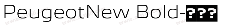 PeugeotNew Bold字体转换